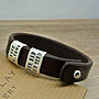 Personalised Silver And Leather Bracelet, thumbnail 4 of 8