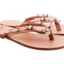 Bridal Hand Embellished Leather Sandals, thumbnail 4 of 5
