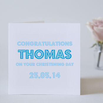 Personalised Christening Day Card, 2 of 4