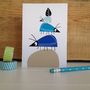 Balancing Beetles Birthday Card, thumbnail 1 of 4