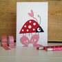 Ladybird Birthday And Valentines Card, thumbnail 1 of 5