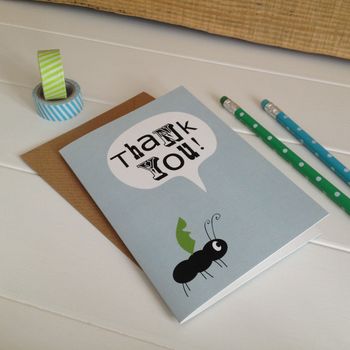 Children's Ant 'Thank You' Greetings Card, 3 of 3