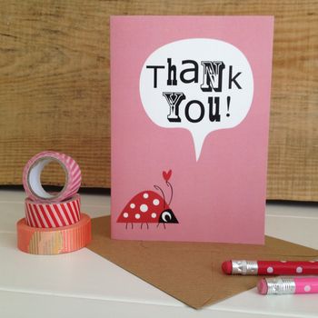 Children's Ladybird 'Thank You' Card, 4 of 4
