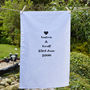 Personalised 'Anniversary' Tea Towel, thumbnail 2 of 3