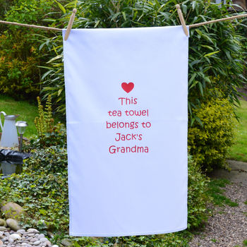 Personalised Grandma Tea Towel, 2 of 2
