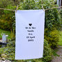 Personalised 'Mr And Mrs' Tea Towel, thumbnail 2 of 3