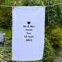 Personalised 'Mr And Mrs' Tea Towel, thumbnail 1 of 3
