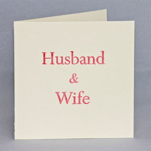 Wedding day cards for husband