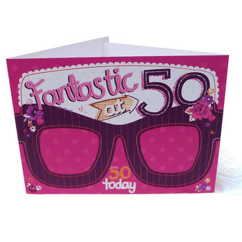 50th Birthday Card Glasses For Her, 4 of 6