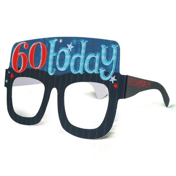 60th Birthday Card Glasses For Him, 3 of 6