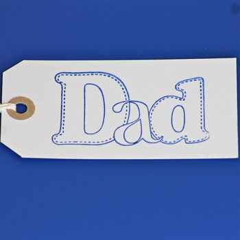 'Dad' Gift Tag ~ Large, 2 of 5