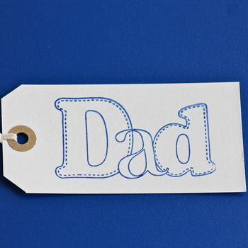 'Dad' Gift Tag ~ Large, 3 of 5