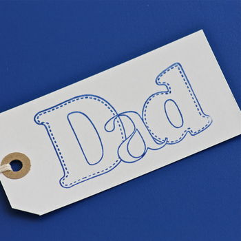 'Dad' Gift Tag ~ Large, 4 of 5