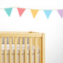 Fabric Patterned Bunting Wall Stickers, thumbnail 1 of 2