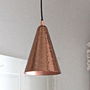 Hammered Copper Pendant Light, thumbnail 1 of 3