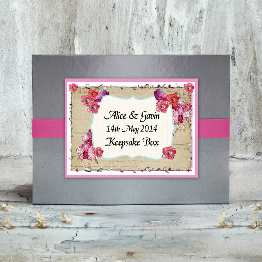 Memory Box Flower Theme By Natalie Ryan Design
