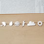 Weather Forecast Earring Studs In Sterling Silver, thumbnail 1 of 9