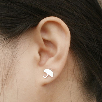 Weather Forecast Earring Studs In Sterling Silver, 4 of 9