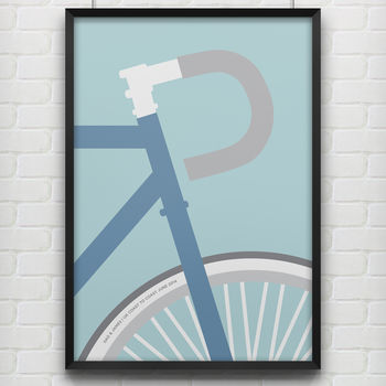 Personalised 'Ride' Bike Unframed Poster, 3 of 4