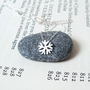 Snowflake Necklace In Sterling Silver, thumbnail 3 of 4