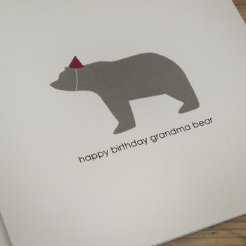 Happy Birthday Grandma Bear Card, 4 of 4