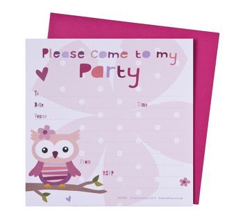 Owl Party Invitations, 2 of 2