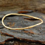 Sapphire Birthstone Gold Plated Silver Stacking Bangle, thumbnail 3 of 6