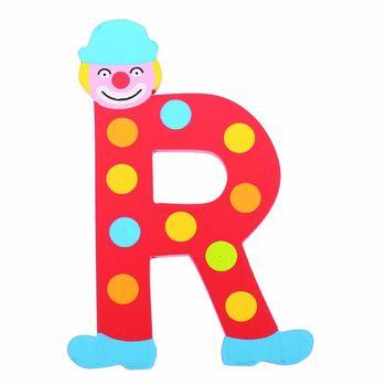 Wooden Alphabet Clown Letters, 8 of 10