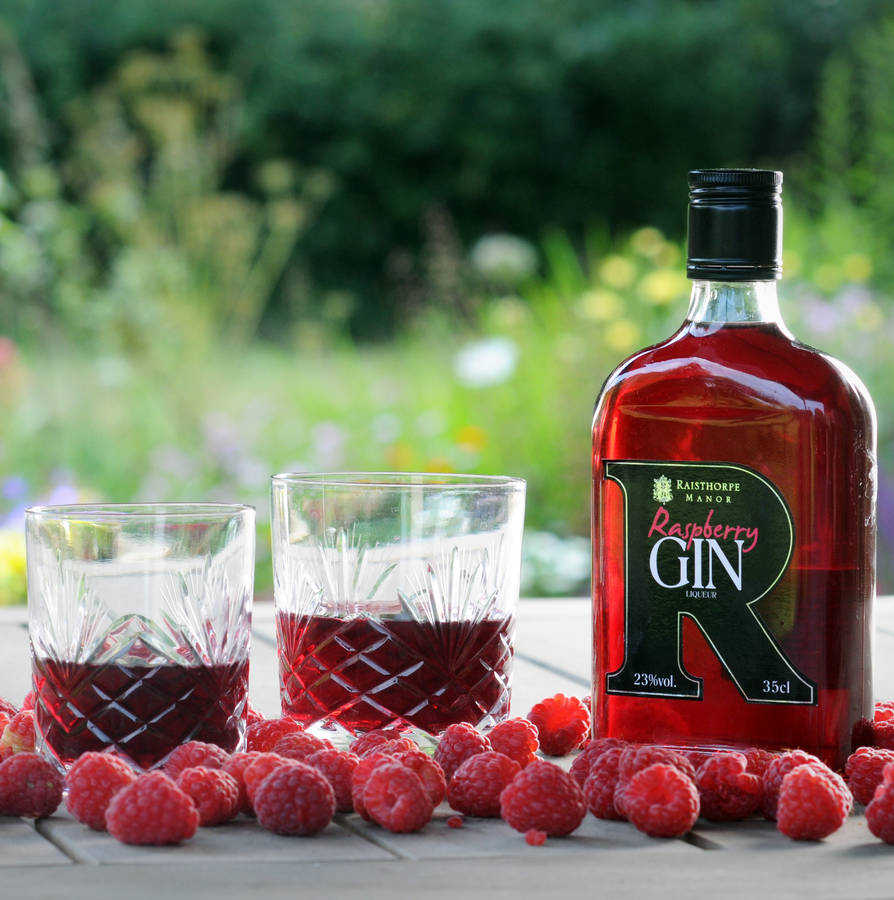 Raspberry Gin Liqueur 35cl, 1 of 2