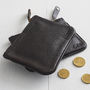 Personalised Unisex Leather Coin Purse, thumbnail 1 of 6