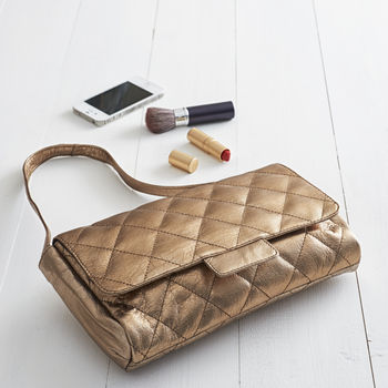Quilted Leather Shoulder To Clutch Bag, 2 of 8