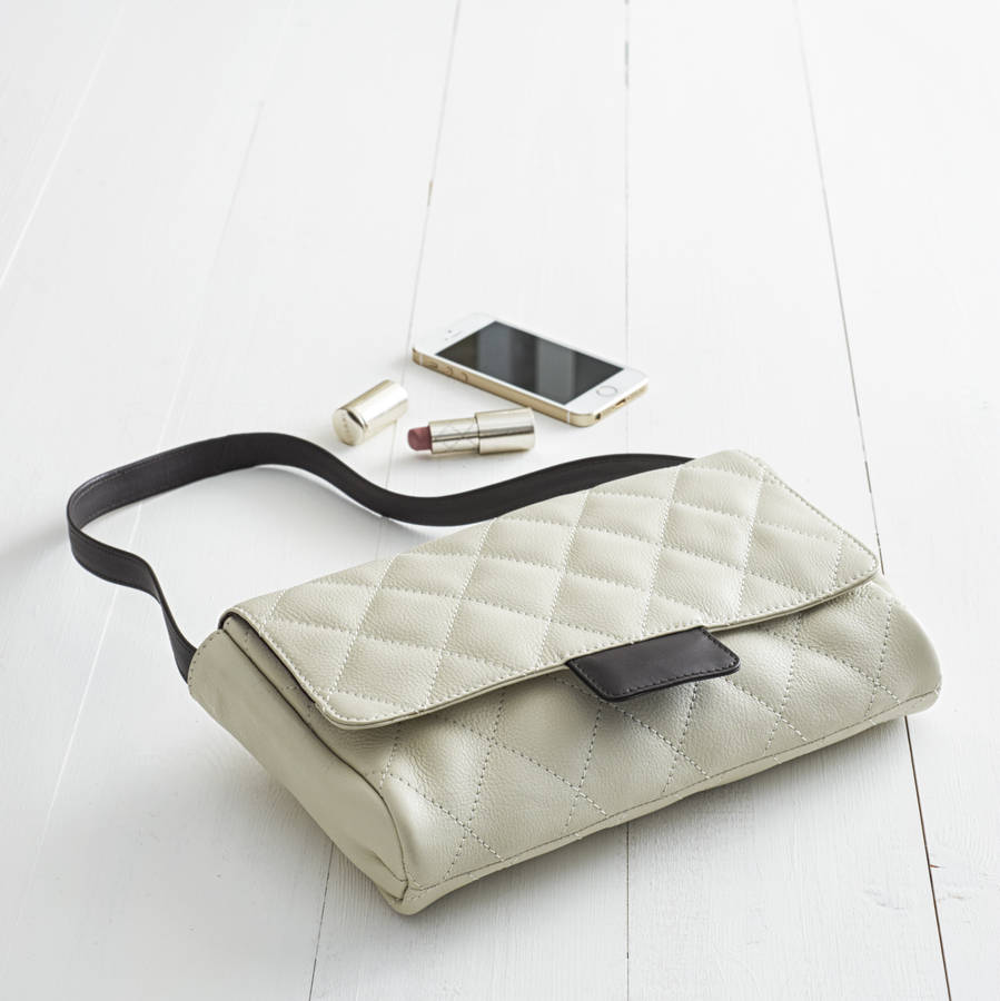 Quilted Leather Shoulder To Clutch Bag, 1 of 8