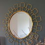 Gold Chain Link Mirror, thumbnail 1 of 7