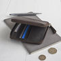 Personalised Zipped Leather Wallet With Coin Pocket, thumbnail 5 of 11