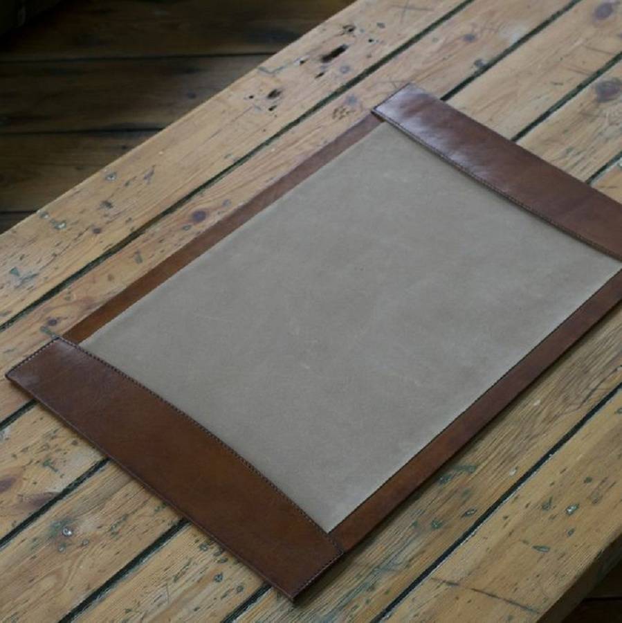 Leather Desk Blotter Two Colours By Ginger Rose