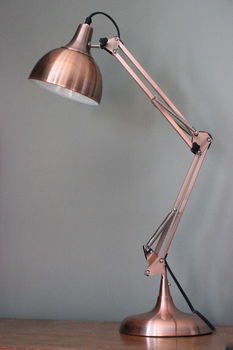 Copper Angled Table Lamp, 2 of 4