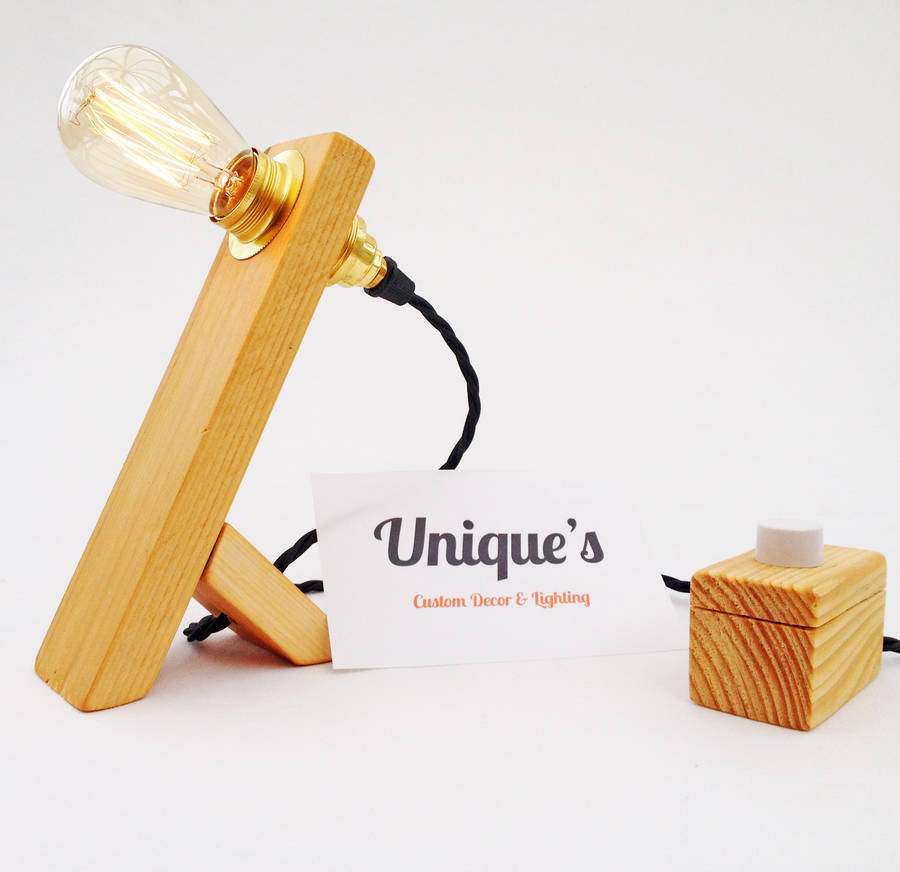 Minimalist Edison Table Lamp By Unique S Co Notonthehighstreet In Line Dimmer Switch Lamp Holder Options