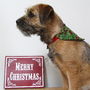 Christmas Holly Dog Neckerchief Bandana, thumbnail 1 of 3
