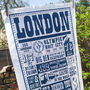 London Facts Tea Towel, thumbnail 2 of 2