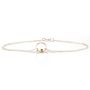 Single Circle Chain Silver Bracelet With Gold Ball, thumbnail 3 of 7
