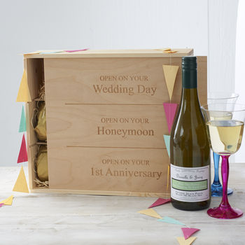 Personalised Wedding Wine Box, 2 of 2