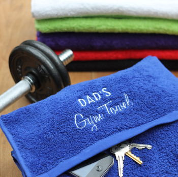 Personalised Sports And Yoga Towel With Zipped Pocket, 2 of 4