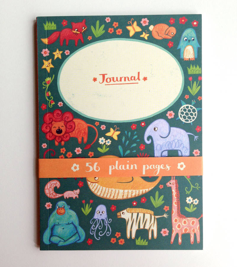 animals notebook by emma randall illustration | notonthehighstreet.com