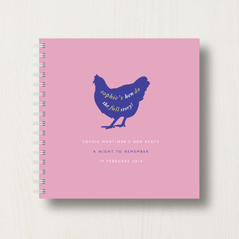 Personalised Hen Party Memory Book Or Album, 9 of 10