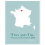 Engaged In Paris Personalised Print, thumbnail 3 of 12