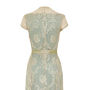 Lace Occasion Dress With Forties Neckline In Platinum, thumbnail 4 of 5