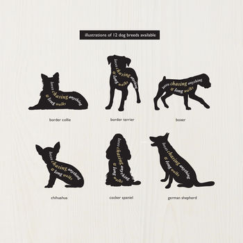 Personalised Dog Keepsake Album: 12 Breeds, 3 of 12