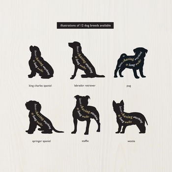 Personalised Dog Keepsake Album: 12 Breeds, 4 of 12