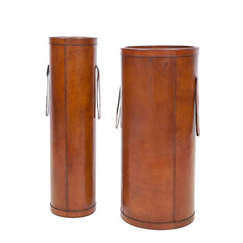 Personalised Leather Umbrella Stand Two Colours, 10 of 11