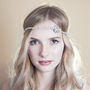 Crystal And Pearl Wedding Forehead Band 'Marianne', thumbnail 1 of 2